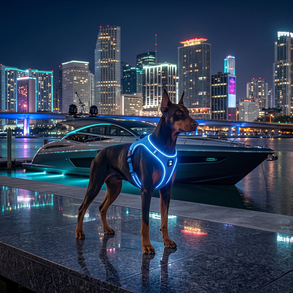 NovaTail Exclusive Rechargeable LED Dog Harness — Night Safety & Total Comfort