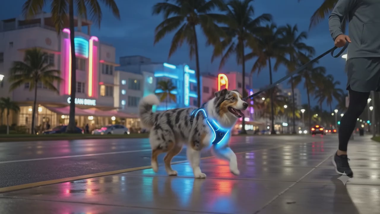 NovaTail Exclusive Rechargeable LED Dog Harness — Night Safety & Total Comfort